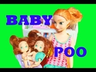 Frozen Kids as Babies Baby Toby Poo Diaper Play-Doh Disney Princess Barbie Babysitter Toys Video
