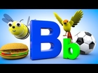 B Phonics for Kids - B is for Ball, Bee, Bird - Kids Toddlers Learning Educational Videos Collection