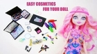 How to make doll cosmetics stuff for Monster High, Barbie and American Girl