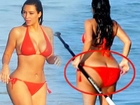 Wardrobe Malfunction | Kim Kardashian Flashes Her BUTT !