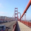 Deux biches perdues sur le Golden Gate Bridge