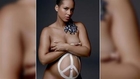Nackt und schwanger: Alicia Keys posiert für gute Sache