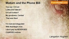 Langston Hughes - Madam and the Phone Bill