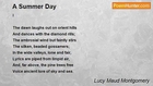 Lucy Maud Montgomery - A Summer Day