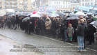 Une minute de silence respectée devant la mairie de Cambrai après l'attentat contre Charlie Hebdo