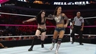 WWE HELL IN A CELL AJ Brooks as AJ Lee vs Paige,rib cage outfit in gray