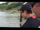 Bow fishing Big Head Carp on the Missouri River A-1 Archery