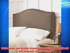 Better Homes and Gardens Grayson Linen Full/queen Headboard with Nailheads Multiple Colors