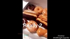 Derek Hough celebrating International Donut Day and more - June 3, 2016 (Snapchat posts)