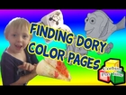 Finding Dory Color Printouts, Mickey Mouse Fortune Teller, Winnie the Pooh Popcorn Cone