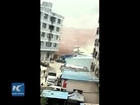 Shocking footage: Massive landslide crashes into buildings in Shenzhen, China